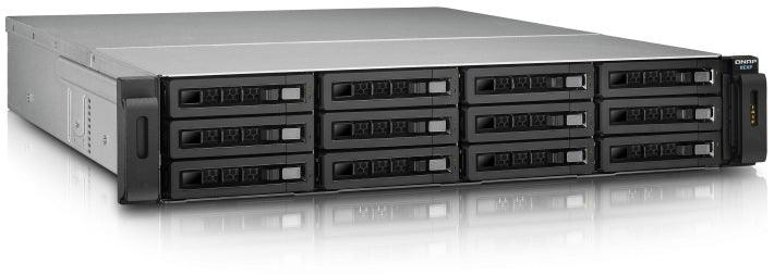 QNAP 2 x SAS 6 Gbps | 12 x 2.5"|3.5" SAS|SATA 6 Gbps | COM | 44.1 dB | 600 W | 14800 g | Black | 2U (REXP-1200U-RP)