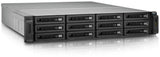 QNAP 2 x SAS 6 Gbps | 12 x 2.5"|3.5" SAS|SATA 6 Gbps | COM | 44.1 dB | 600 W | 14800 g | Black | 2U (REXP-1200U-RP)