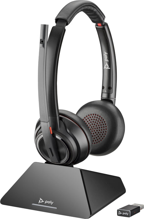 POLY Savi 8220 UC DECT USB-A Microsoft Teams Certified Headset