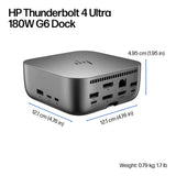 HP 9X481UT – Thunderbolt 4 / 180W PD / HDMI / 2x DP / 3x USB-C – Docking Station