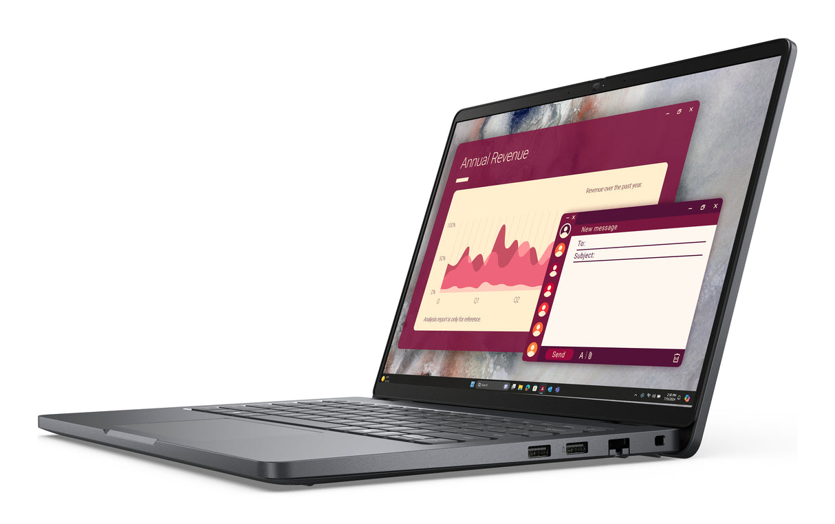 DELL PC14250 Laptop – Intel Core Ultra 5 225U / 16GB DDR5 / 512GB SSD / Intel Graphics – Sustainable Business Laptop