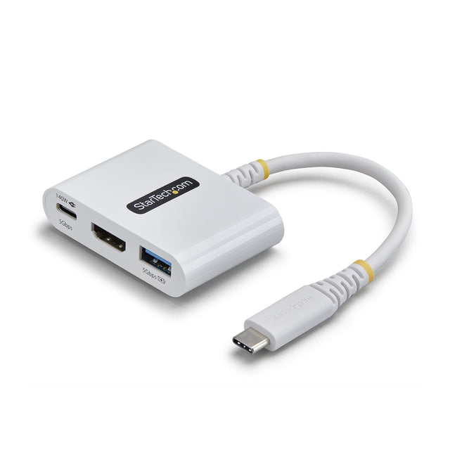 STARTECH.COM 168W-USBC-MULTIPORT – USB-C / 140W PD / HDMI / USB-A – Travel Hub