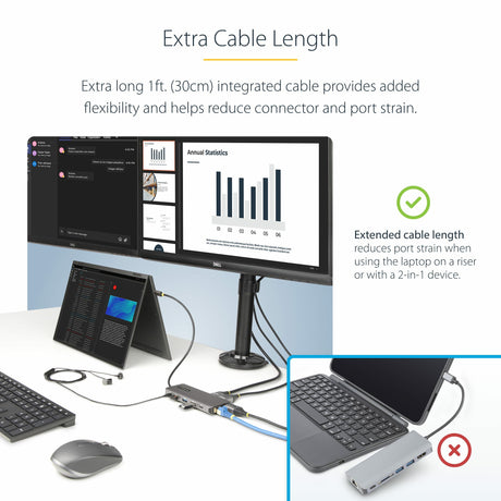 STARTECH USB-C Triple Monitor Multiport Adapter