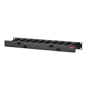 APC Horizontal Cable Manager | 1U x 4" Deep | Single-Sided with Cover (AR8602A)