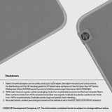 HP 100 Sanitizable Mouse Pad – Medium / Cloth / Rubber Base – Office Mouse Pad