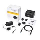 STARTECH Dual-Bay USB 3.0 to SATA Hard Drive Docking Station | USB Hard Drive Dock | External 2.5|3.5" SATA I|II|III | SSD|HDD Docking Station | Hot-Swap Hard Drive Bay | Top-Loading (SDOCK2U33) (SDOCK2U33)