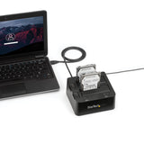 STARTECH Dual-Bay USB 3.0 to SATA Hard Drive Docking Station | USB Hard Drive Dock | External 2.5|3.5" SATA I|II|III | SSD|HDD Docking Station | Hot-Swap Hard Drive Bay | Top-Loading (SDOCK2U33) (SDOCK2U33)