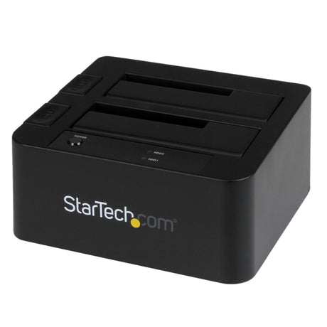 STARTECH Dual-Bay USB 3.0 | eSATA to SATA Hard Drive Docking Station | External 2.5|3.5" SATA I|II|III | SSD|HDD Docking Station | Hot-Swap Hard Drive Bays | Top-Loading (SDOCK2U33EB) (SDOCK2U33EB)