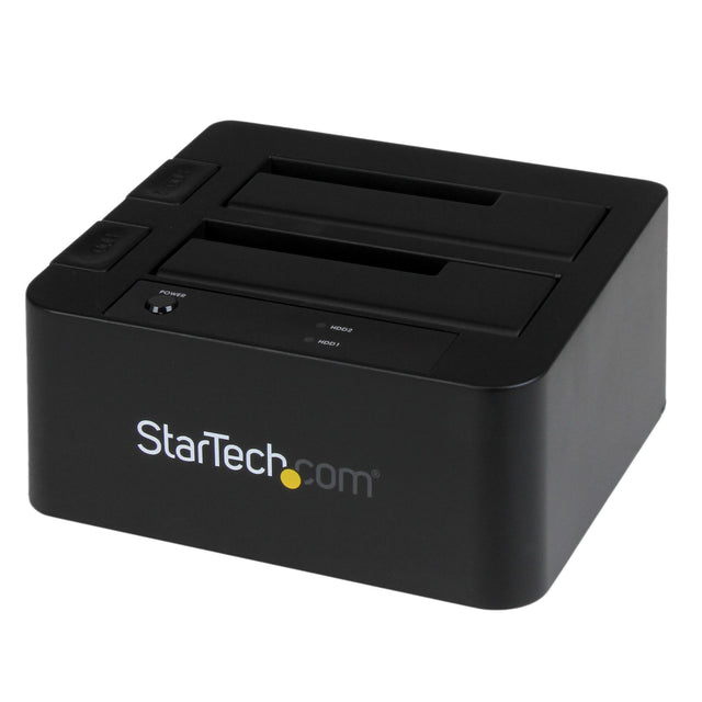STARTECH Dual-Bay USB 3.0 | eSATA to SATA Hard Drive Docking Station | External 2.5|3.5" SATA I|II|III | SSD|HDD Docking Station | Hot-Swap Hard Drive Bays | Top-Loading (SDOCK2U33EB) (SDOCK2U33EB)