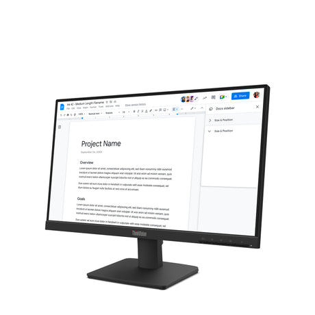 LENOVO S22-4E Monitor – 21.5" / Full HD / IPS / 100Hz – Business Monitor