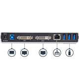 STARTECH Dual Monitor USB 3.0 Docking Station DVI