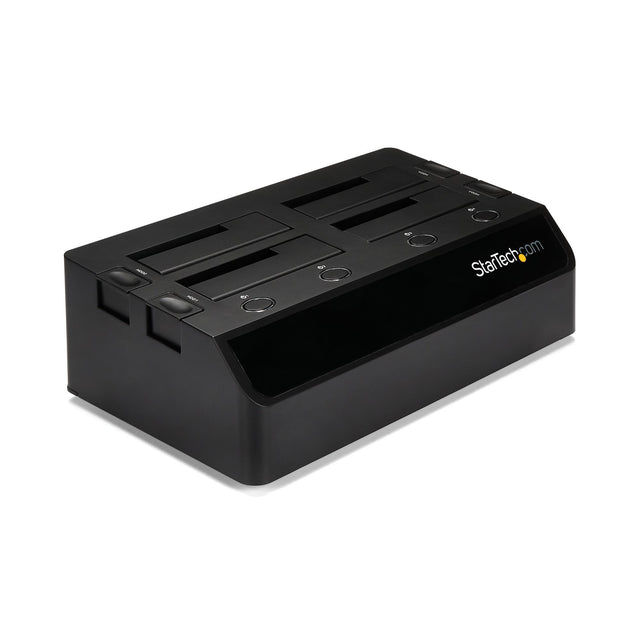 STARTECH 4-Bay USB 3.0 to SATA Hard Drive Docking Station | USB Hard Drive Dock | External 2.5|3.5" SATA III SSD|HDD Docking Station | Hot-Swap Hard Drive Bay | Top-Loading (SDOCK4U33) (SDOCK4U33)
