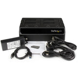 STARTECH 4-Bay USB 3.0 to SATA Hard Drive Docking Station | USB Hard Drive Dock | External 2.5|3.5" SATA III SSD|HDD Docking Station | Hot-Swap Hard Drive Bay | Top-Loading (SDOCK4U33) (SDOCK4U33)