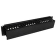 STARTECH Horizontal 2U Server Rack Cable Management Finger Duct w| Cover - 19" Network Rack Wire Duct Raceway Panel - Slotted Wire Duct (CMDUCT2U) (CMDUCT2U)