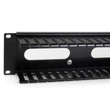 STARTECH Horizontal 2U Server Rack Cable Management Finger Duct w| Cover - 19" Network Rack Wire Duct Raceway Panel - Slotted Wire Duct (CMDUCT2U) (CMDUCT2U)