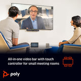 POLY Studio X30 All-In-One TC8 Controller Kit Video Collaboration Bar
