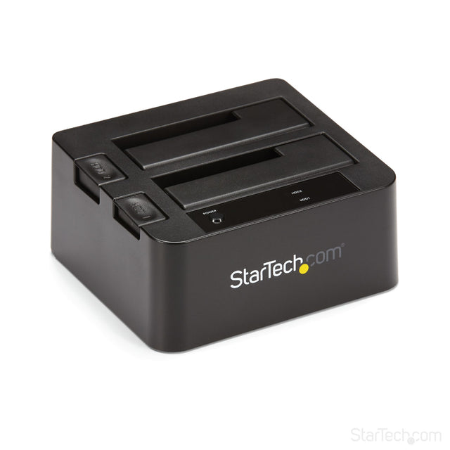 STARTECH Dual-Bay USB 3.1 to SATA Hard Drive Docking Station | USB 3.1 (10 Gbps) | External 2.5|3.5" SATA I|II|III | SSD|HDD Docking Station | Hot-Swap Hard Drive Bay | Top-Loading (SDOCK2U313) (SDOCK2U313)