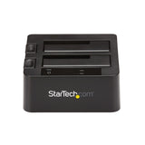 STARTECH Dual-Bay USB 3.1 to SATA Hard Drive Docking Station | USB 3.1 (10 Gbps) | External 2.5|3.5" SATA I|II|III | SSD|HDD Docking Station | Hot-Swap Hard Drive Bay | Top-Loading (SDOCK2U313) (SDOCK2U313)