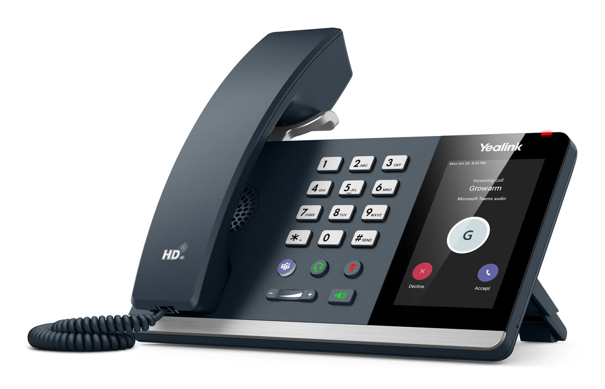 YEALINK MP54 E2 – 4-Line / Touchscreen / PoE, GbE, Wi-Fi, BT – Microsoft Teams IP Phone