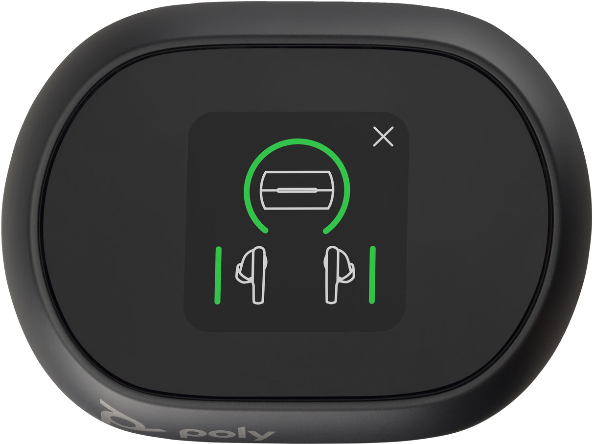 POLY Voyager Free 60 UC Carbon BT700 USB-A Touchscreen Charge Case Headset