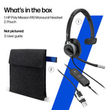 POLY MISSION 615 – Wired (USB-A) / Mono / Office – Head-band Headset