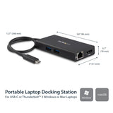 STARTECH USB Type C Single Dsiplay Docking Station