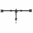 STARTECH Desk Mount Triple Monitor Arm - Ergonomic VESA 3 Monitor Mount up to 27" - Articulating & Height Adjustable Pole Mount - Tilt|Swivel|Rotate LCD|LED Screen - Desk Clamp|Grommet (ARMTRIO) (ARMTRIO)
