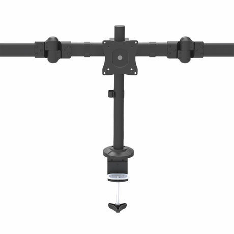 STARTECH Desk Mount Triple Monitor Arm - Ergonomic VESA 3 Monitor Mount up to 27" - Articulating & Height Adjustable Pole Mount - Tilt|Swivel|Rotate LCD|LED Screen - Desk Clamp|Grommet (ARMTRIO) (ARMTRIO)