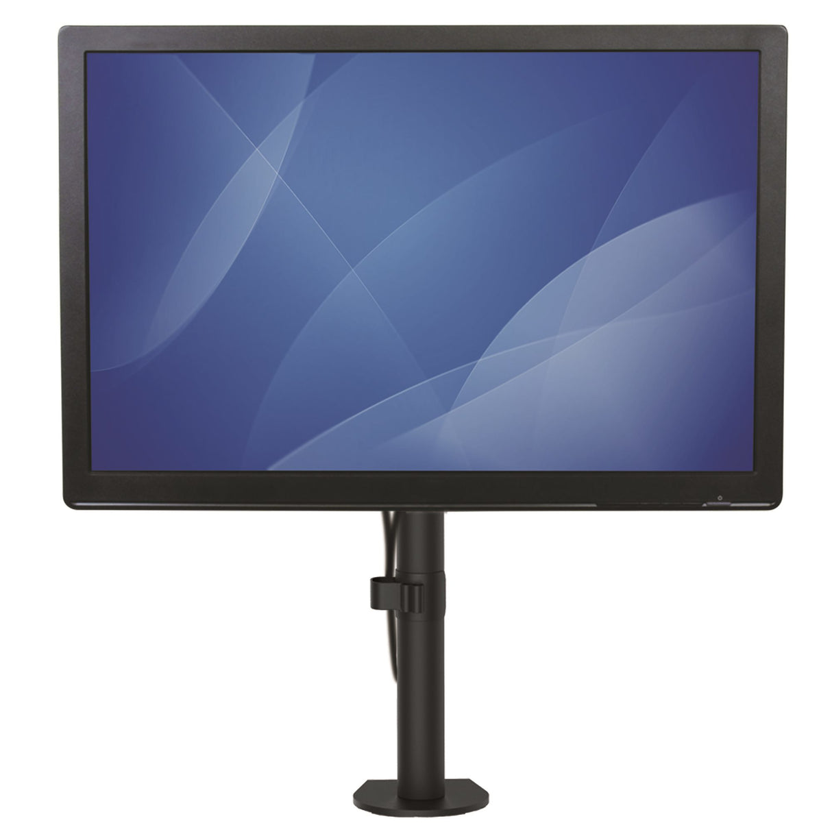 STARTECH Single Monitor Desk Mount - Single Screen Heavy Duty Pole Mount for up to 8kg VESA Compatible Displays - Ergonomic Height Adjustable Monitor Arm Mount - Desk Clamp|Grommet (ARMPIVOTV2) (ARMPIVOTV2)