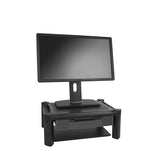 STARTECH Adjustable Monitor Riser - Drawer - Monitors up to 32”- Adjustable Height - Monitor Stand - Computer Monitor Riser (MONSTADJD)