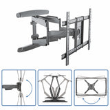 STARTECH TV Wall Mount supports up to 70" VESA Displays - Low Profile Full Motion Universal TV Flat Screen Wall Mount Heavy Duty Adjustable Tilt|Swivel Articulating Arm Bracket (FPWARTB2) (FPWARTB2)