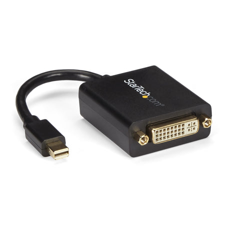STARTECH Mini DisplayPort to DVI Adapter - Mini DP to DVI-D Converter - 1080p Video - VESA Certified - mDP or Thunderbolt 1|2 Mac|PC to DVI Monitor - mDP 1.2 to DVI Single-Link Dongle (MDP2DVI) (MDP2DVI)