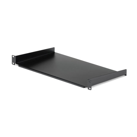 STARTECH 1U Fixed Server Rack Mount Shelf - 10in Deep Steel Universal Cantilever Tray for 19" AV| Network Equipment Rack - Heavy Duty Steel - Weight Capacity 44lbs|20kg | Black (CABSHELF1U10) (CABSHELF1U10)