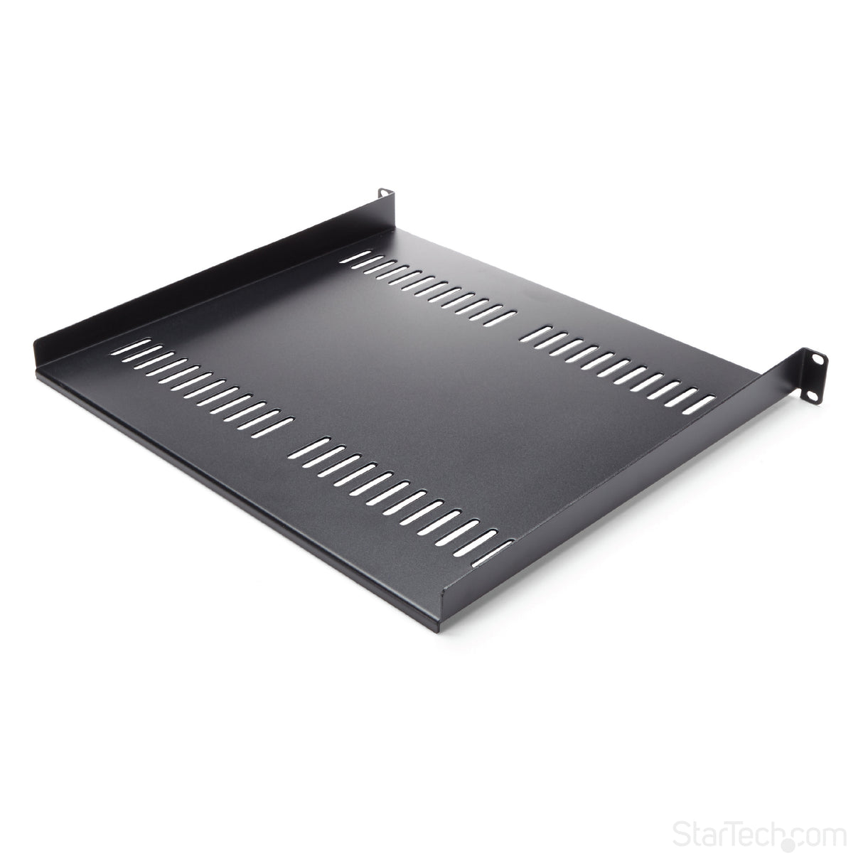 STARTECH 1U Server Rack Shelf - Universal Vented Rack Mount Cantilever Tray for 19" Network Equipment Rack & Cabinet - Heavy Duty Steel - Weight Capacity 44lb|20kg - 16" Deep Shelf (CABSHELF116V) (CABSHELF116V)