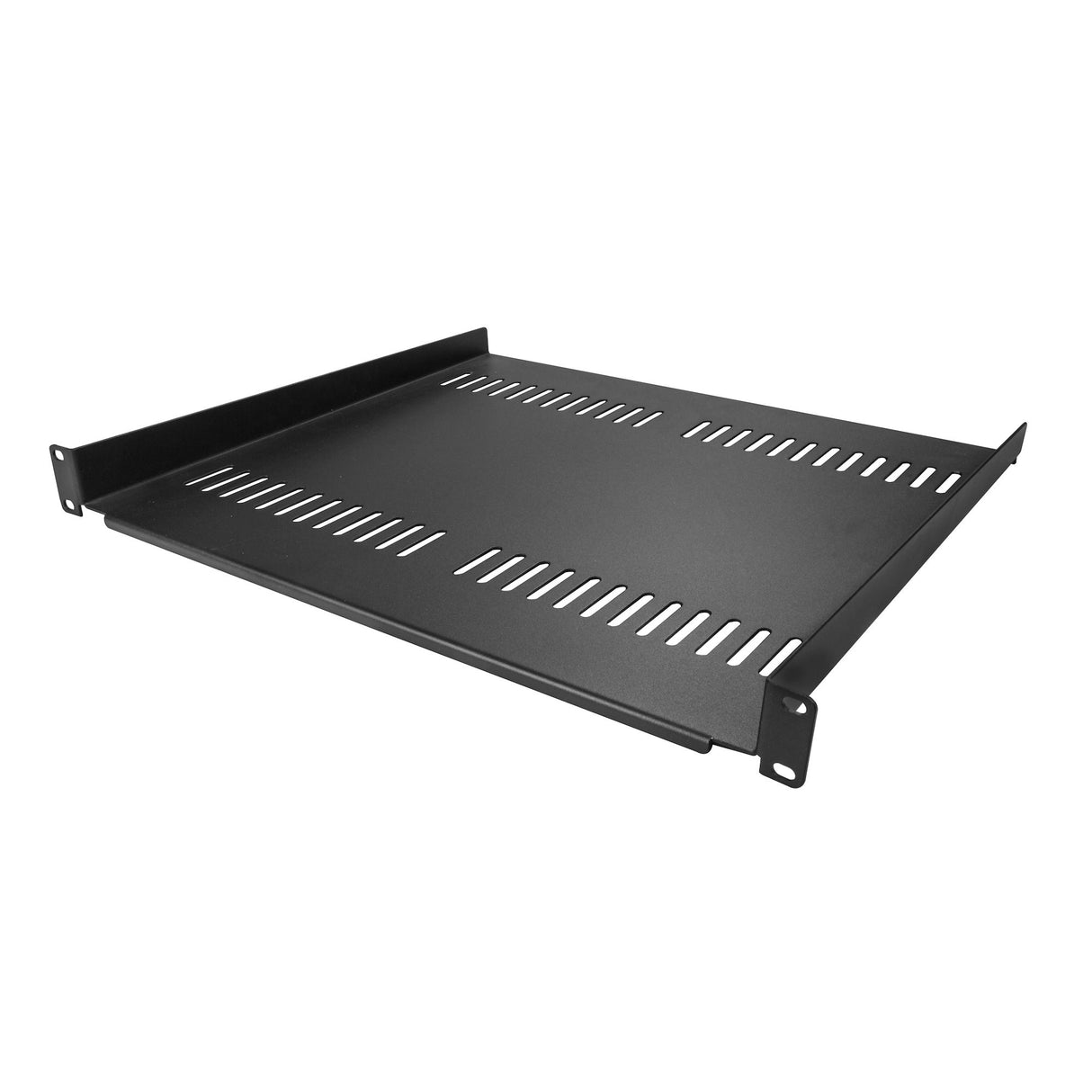 STARTECH 1U Server Rack Shelf - Universal Vented Rack Mount Cantilever Tray for 19" Network Equipment Rack & Cabinet - Heavy Duty Steel - Weight Capacity 44lb|20kg - 16" Deep Shelf (CABSHELF116V) (CABSHELF116V)