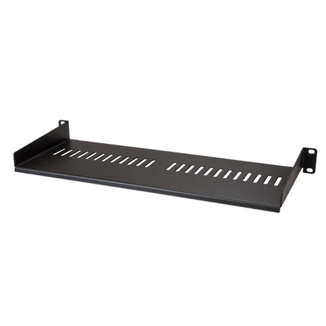 STARTECH 1U Server Rack Shelf - Universal Vented Rack Mount Cantilever Tray for 19" Network Equipment Rack & Cabinet - Heavy Duty Steel - Weight Capacity 44lb|20kg - 7" Deep Shelf (CABSHELF1U7V) (CABSHELF1U7V)