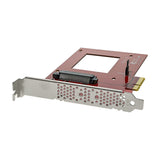 STARTECH U.2 to PCIe Adapter - x4 PCIe - For 2.5" U.2 NVMe SSD - SFF-8639 PCIe Adapter - U.2 SSD - PCIe SSD - U.2 drive (PEX4SFF8639) (PEX4SFF8639)