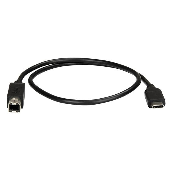 STARTECH USB C to USB B Printer Cable - 1.6 ft | 0.5m - USB C Printer Cable - USB C to USB B Cable - USB Type C to Type B (USB2CB50CM)