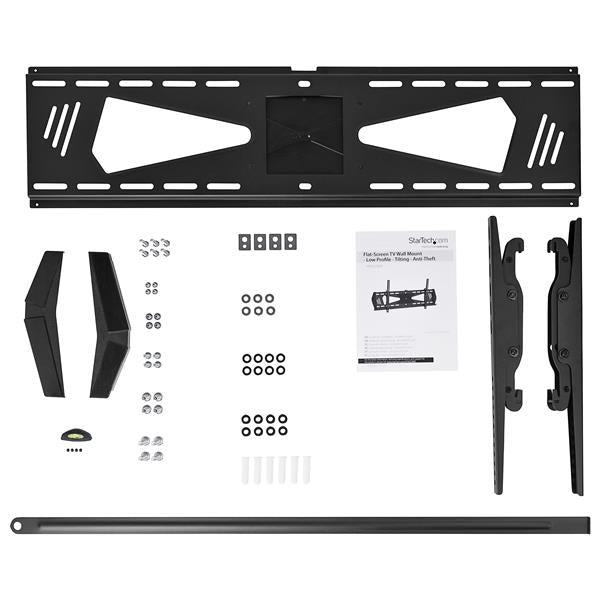 STARTECH Low Profile TV Wall Mount - Tilting - Anti Theft - Flat Screen TV Wall Mount for 37" to 75" TVs - VESA Wall Mount (FPWTLTBAT) (FPWTLTBAT)