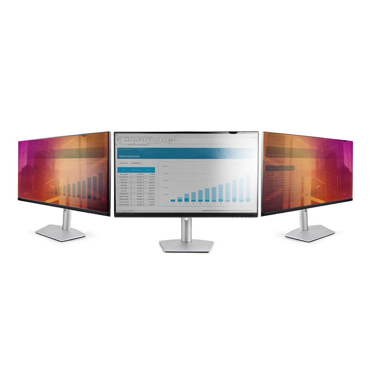 STARTECH 27" 16:9 Gold Monitor Privacy Screen | Reversible Filter w|Enhanced Privacy | Security Shield | +- 30 Deg. (2769G-PRIVACY-SCREEN)