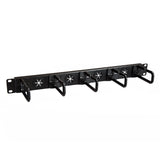 STARTECH 1U 19" Cable Management Organizer - D Ring Hook Network|Server Rack Cord Manager - Data Center Horizontal Wire Panel with Passthrough Holes w|Mounting HW - EIA|ECA-310-E (CABLMANAGERH) (CABLMANAGERH)