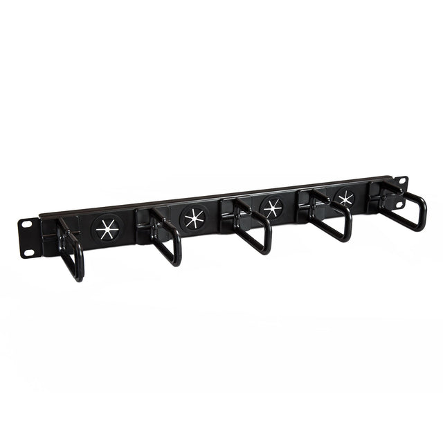 STARTECH 1U 19" Cable Management Organizer - D Ring Hook Network|Server Rack Cord Manager - Data Center Horizontal Wire Panel with Passthrough Holes w|Mounting HW - EIA|ECA-310-E (CABLMANAGERH) (CABLMANAGERH)