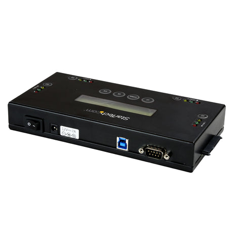 STARTECH 4 Bay SSD|HDD Hard Drive Eraser - 2.5" & 3.5" SATA - Hostless Standalone Secure Erase External Disk Sanitizer - 9 Erase Modes - RS232 Printer Port - NIST|DOD & TAA Compliant (SATERASER4) (SATERASER4)