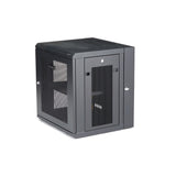 STARTECH 4-Post 12U Wall Mount Network Cabinet w| 1U Shelf | 19" Wall-Mounted Server Rack for IT | Data Computer Equipment (RK12WALHM)