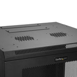 STARTECH 4-Post 12U Wall Mount Network Cabinet w| 1U Shelf | 19" Wall-Mounted Server Rack for IT | Data Computer Equipment (RK12WALHM)
