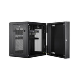 STARTECH 4-Post 12U Wall Mount Network Cabinet w| 1U Shelf | 19" Wall-Mounted Server Rack for IT | Data Computer Equipment (RK12WALHM)