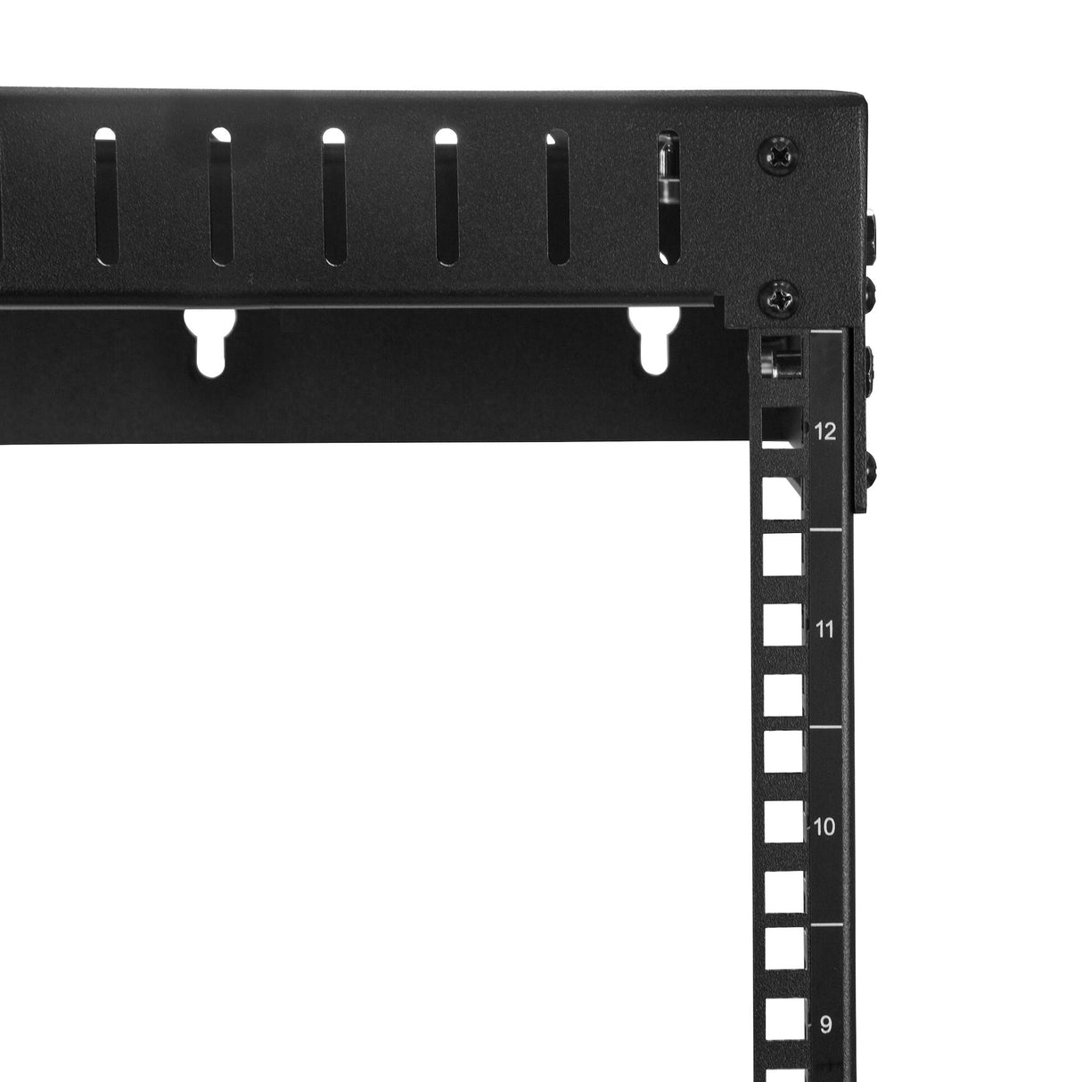 STARTECH 12U 19" Wall Mount Network Rack - Adjustable Depth 12-20" 2 Post Open Frame Server Room Rack for AV|Data| IT Communication|Computer Equipment|Switch w|Cage Nuts & Screws (RK12WALLOA) (RK12WALLOA)