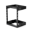 STARTECH 12U 19" Wall Mount Network Rack - Adjustable Depth 12-20" 2 Post Open Frame Server Room Rack for AV|Data| IT Communication|Computer Equipment|Switch w|Cage Nuts & Screws (RK12WALLOA) (RK12WALLOA)