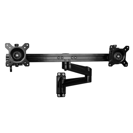 STARTECH Wall Mount Dual Monitor Arm | Articulating Ergonomic VESA Wall Mount for 2x 24" Displays | Synchronized Adjustable Crossbar | Tilt|Swivel|Rotate- Double Screen Mount Bracket (ARMDUALWALL) (ARMDUALWALL)
