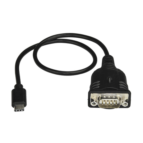 STARTECH USB C to Serial Adapter Cable 16" (40cm) - USB Type C to RS232 (DB9) Converter Cable - USB-C Serial Cable for PLCs | Scanners | Printers - Male|Male | Windows|Mac|Linux (ICUSB232C) (ICUSB232C)